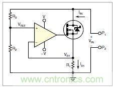 圖1：MOSFET的電阻變化，功能上像是一只可變電阻