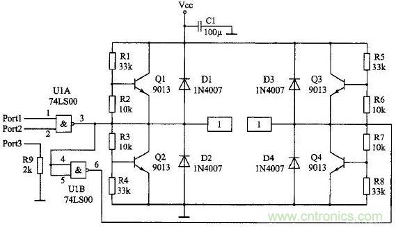 可調(diào)速的雙向直流電機(jī)驅(qū)動(dòng)電路