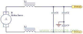 負(fù)載的電器濾波電路
