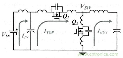 圖2具寄生電感器和電容器的降壓型開關穩(wěn)壓器