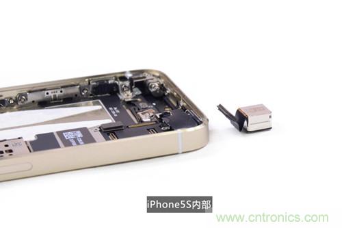 土豪金iPhone 5S拆解：內(nèi)部結(jié)構(gòu)升級(jí)，維修難度增加