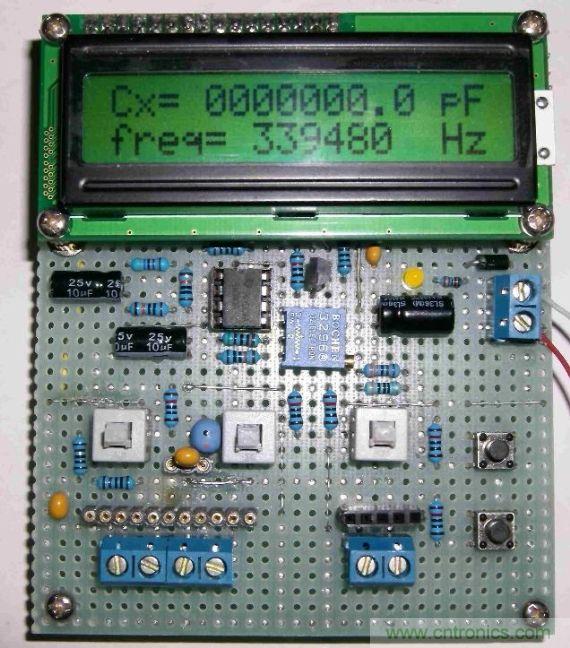 DIY集電容、電感和頻率為一體的測(cè)量?jī)x器