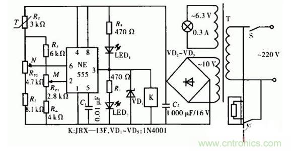 一款溫度區(qū)間控制電路設計