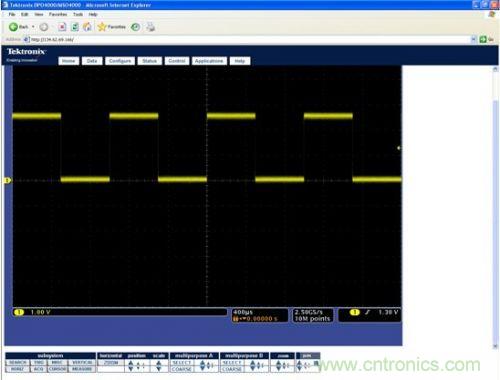 網(wǎng)絡(luò)驅(qū)動(dòng)示波器可通過(guò)瀏覽器遠(yuǎn)程訪問