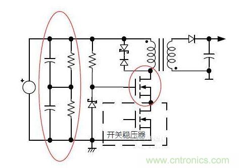 MOSFET與開(kāi)關(guān)穩(wěn)壓器采用共源共柵配置的高壓輸入開(kāi)關(guān)電源