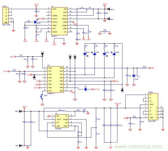 移動(dòng)電源電路的三種設(shè)計(jì)方案，哪個(gè)技高一籌？