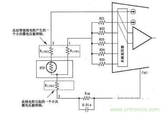 三線RTD連接器電路原理分析