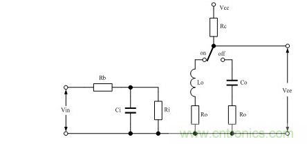 為晶體管開關(guān)等效電路原理圖