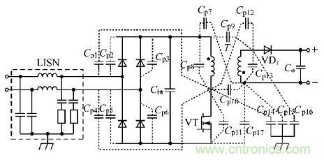 開關(guān)電源變壓器屏蔽層抑制共模EMI的研究