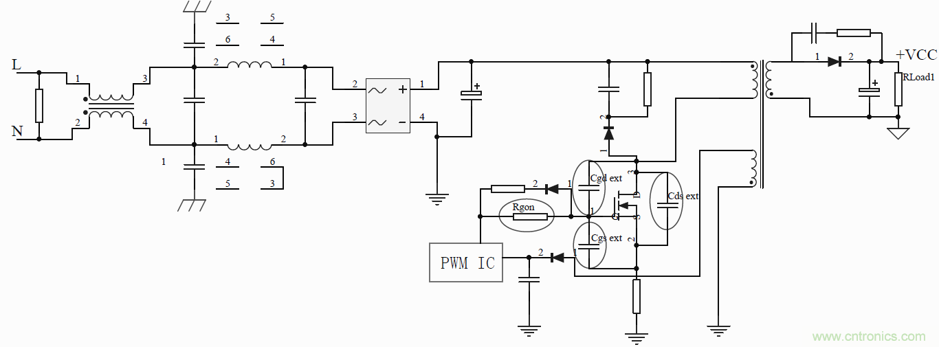 如何改善開關電源電路的EMI特性？