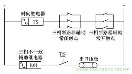 斷路器三相不一致保護新型控制回路與檢測裝置改進