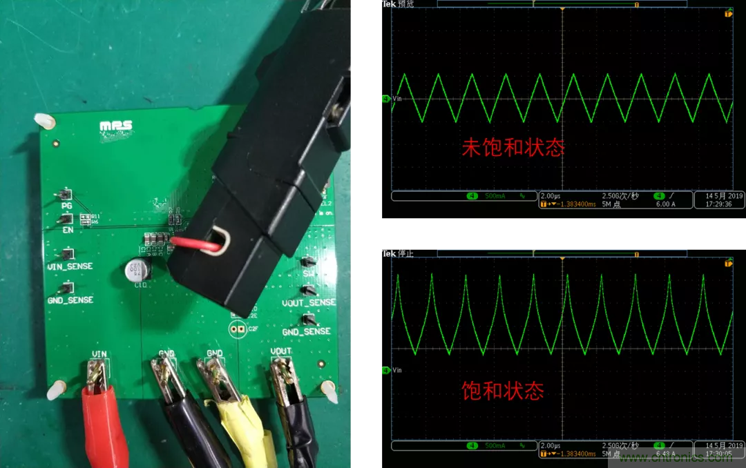 如何判斷電感飽和？