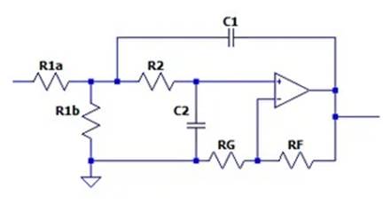 二階運算放大器的低通、帶通和高通濾波器設(shè)計